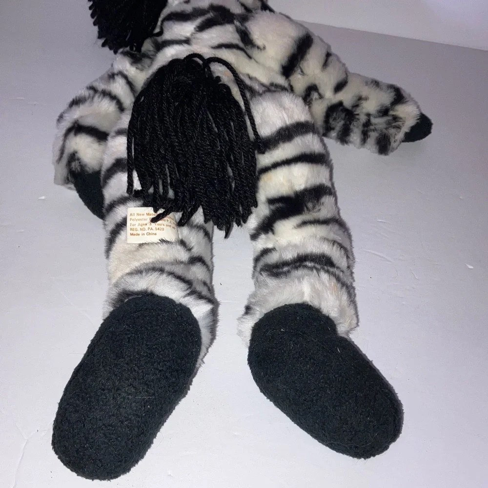 Zooglies‎ Zebra Plush Toy Movable Arms & Legs  18”
